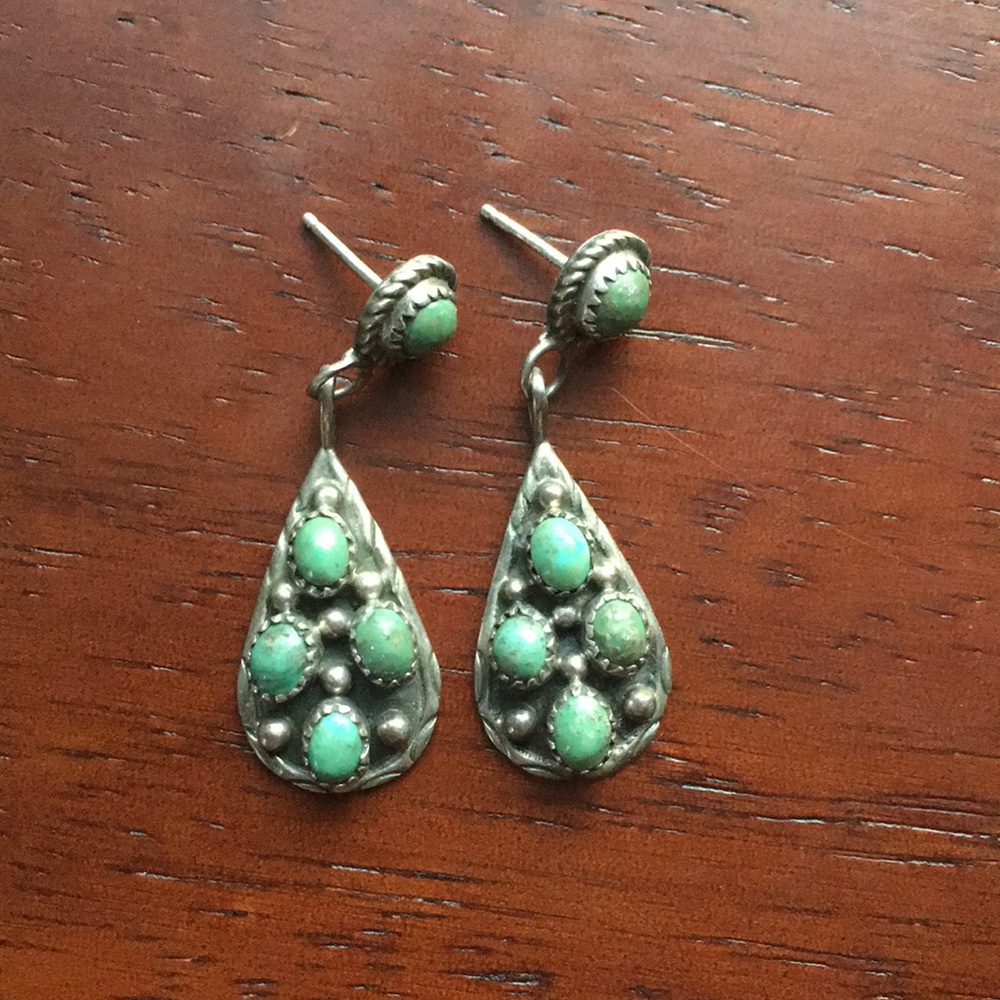 Sterling silver and turquoise earrings